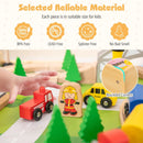 78 Pieces Activity Railway Playset for Kids Aged 3+ by LJGDeals