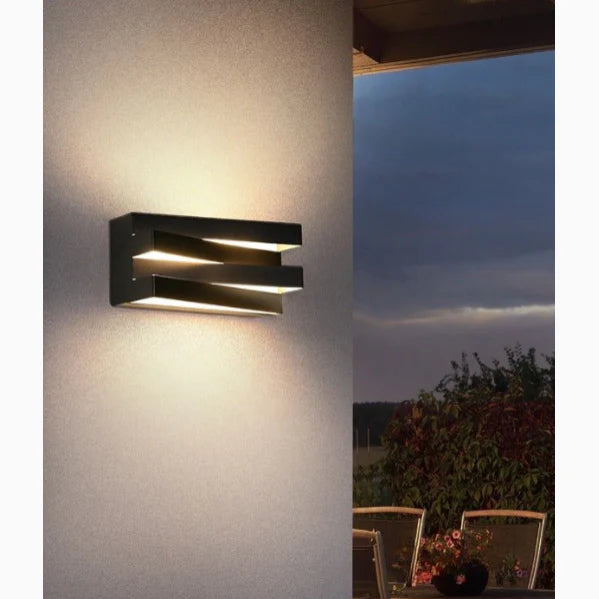 Black/White Outdoor/Indoor Alumunim LED Wall Light For Garden, Villa, Porch