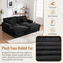 Oversized Double Chaise Lounge Sofa Bed With USB Ports And Cup Holders by Unique Piece Furniture