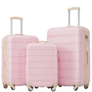 3 Piece Luggage Set Hardside Spinner Suitcase with TSA Lock