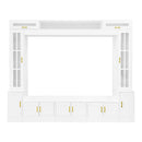 Wall Unit Entertainment Center With Bookshelves For TVs Up to 80" by HouseOfZazla