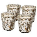 Scented Soy Wax Candle (Set of 4) - Silver by Unique Piece Furniture