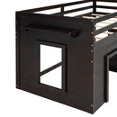Loft Bed With Cabinet And Shelf by HouseOfZazla