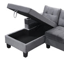 Modern Sectional Sofa Set With L Shape Chaise Lounge And Storage by HouseOfZazla