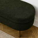 Ottoman Oval Storage Bench With Rubber Wood Legs by HouseOfZazla