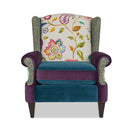 Anya - Boho Chic Wingback Accent Arm Chair by HouseOfZazla