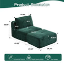 Single Chaise Longue With Movable Ottoman For Living Room by HouseOfZazla