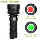 Tactical Military LED Flashlight Torch 50000LM USB Rechargeable Handheld Flashlight Torch w/ 3 Lighting Modes Strong Light Weak Light Strobe Mode