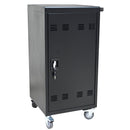 45 Bay Mobile School Charging Cart Station For Chromebook, Tablet And Laptop Computer With Power Strip Included - Black by HouseOfZazla