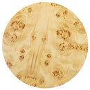 Nebula - Round Pillar Leg Coffee Table - Warm Natural Brown Burl by HouseOfZazla