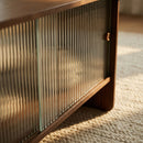 Rectangular Coffee Table With Sliding Door Storage Center by HouseOfZazla