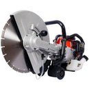 Industrial 52Cc 2 Stroke Gas Powered Concrete Cut Off Saw With Blade Steel - Red