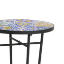 Patio Side Table, Colorful + Black by HouseOfZazla