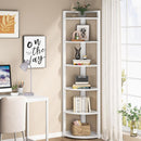 Tall 6 Tier Corner Bookshelf For Living Room by HouseOfZazla