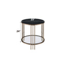 Abisha - Sintered Stone Top Round Tables by HouseOfZazla