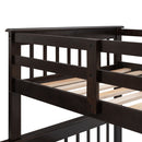 Stairway Bunk Bed With Storage And Guard Rail For Bedroom by HouseOfZazla