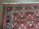 3' X 5' Handmade Knotted Indian Amritsar Floral Oriental Wool Red Rug Organic Nice