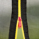 YC 12FT Recreational Trampolines with Enclosure for Kids and Adults with Patented Fiberglass Net Poles Pumpkin- Green