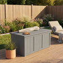 Outdoor Deck Box, Storage With Seat & Table Top by HouseOfZazla
