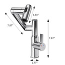 Bathroom Sink Faucet With Spray Function And Temperature Display, Anti Skid Switch, 360 Degree Rotary by HouseOfZazla