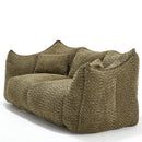 Comfortable Dual Beanbag Chair With High Resilience Foam Core For 2 People by HouseOfZazla