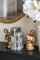 Set of 2 Venus de Milo Bust Bookends with Gold Finish by HouseOfZazla