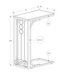 Elegant Accent Table, C - Shaped, Transitional