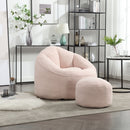 Bedding Bean Bag Sofa Chair High Pressure Foam With Footrest by Unique Piece Furniture
