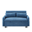 Pull Out Sleep Sofa Bed Loveseats Sofa Couch With Adjsutable Backrest, Storage Pockets, 2 Soft Pillows, USB Ports For Living Room, Bedroom, Apartment, Office by HouseOfZazla
