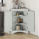 Triangle Bathroom Storage Cabinet With Adjustable Shelves, Freestanding Floor Cabinet For Home Kitchen by HouseOfZazla