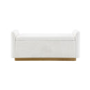 Upholstered Storage Bench With Safety Hinge by HouseOfZazla