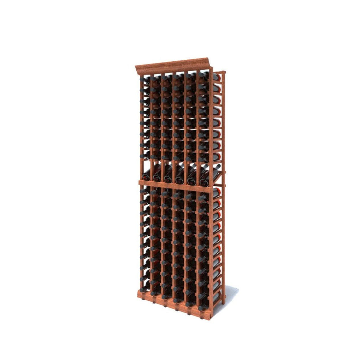 Multi Column Wine Racking System Customizable Bottle Storage with Presentation Row Display Holds 114 Bottles, photo 4 of 7