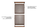 Multi Column Wine Racking System Customizable Bottle Storage with Presentation Row Display Holds 152 Bottles