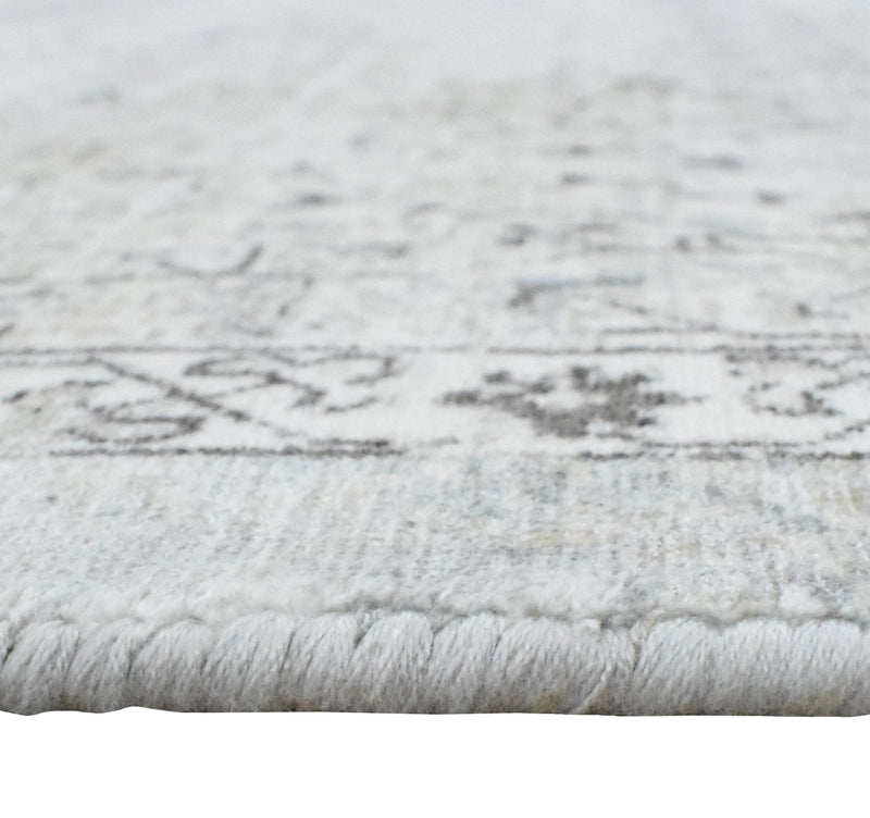 7.8x9.8 Rug, Abstract Blue and Gray Rug made with Viscose Art Silk, Living, Dinning and Bedroom Rug | TRD0091AR7898