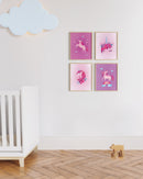 Kids pink purple unicorn