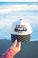 Stars Were Made to Worship - Black Polka Dot Trucker Hat