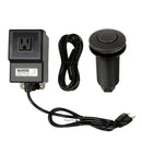 Single Outlet Copper Garbage Disposal Kitchen Air Switch Kit - AK79001A-C