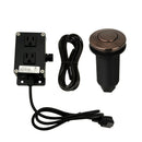Dual Outlet Copper Garbage Disposal Kitchen Air Switch Kit - AK79001B-C