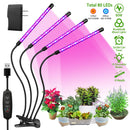 Grow Lights for Indoor Plants, iMounTEK 80W 80 LEDs Plant Lights with Red Blue Full Spectrum 10 Dimmable Level 360¡Adjustable Gooseneck 3/6/12H Timer