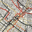 Vintage Railway Map of Los Angeles 1906