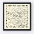 Vintage Los Angeles Movie Star Map 1937