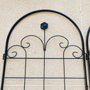 Metal Garden Trellis For Climbing Plants Outdoor Rustproof Plant Support Rose Trellis Netting Trellis by HouseOfZazla