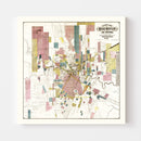 Vintage Map of Houston, Texas 1895