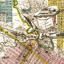 Vintage Map of Houston, Texas 1895