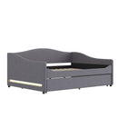 Upholstered Daybed With Light And Trundle