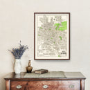 Vintage Map of San Antonio, Texas 1924