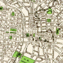 Vintage Map of San Antonio, Texas 1924