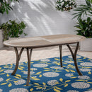 Outdoor Table With Smooth Lines, Slat Top by HouseOfZazla