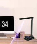 Brilli 15"H LED Desk Lamp (Set of 2) Matte Black Finish with Wireless Charging by LampsUSA