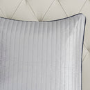 12 Piece Comforter Set with Cotton Bed Sheets Navy Cal King